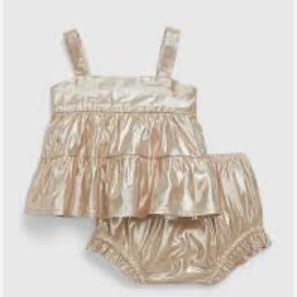 Baby Metallic Outfit Set